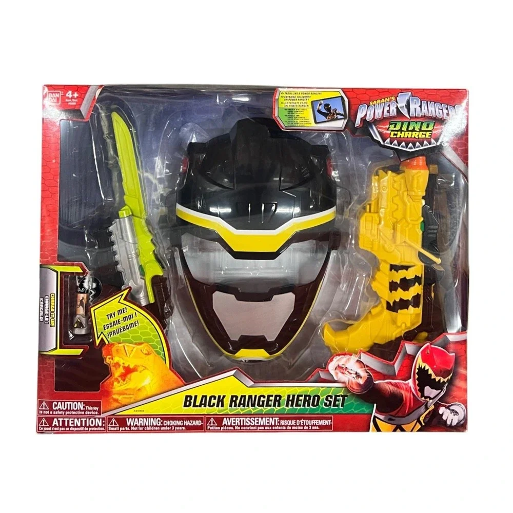 Power Rangers Dino Charge Black Ranger Hero Set Bandai Mask Morpher Saber